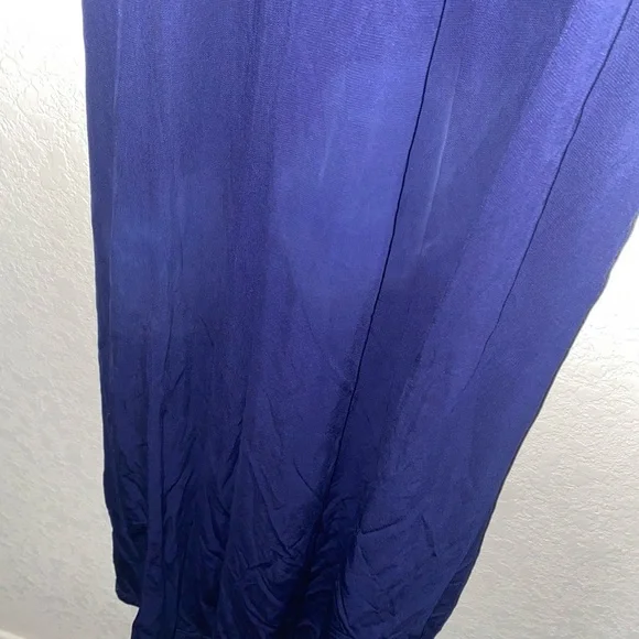 Anthropologie Maeve Jewel Blue Twisted Straps Stretchy Pockets Maxi Chic Dress 6 - Picture 11 of 11